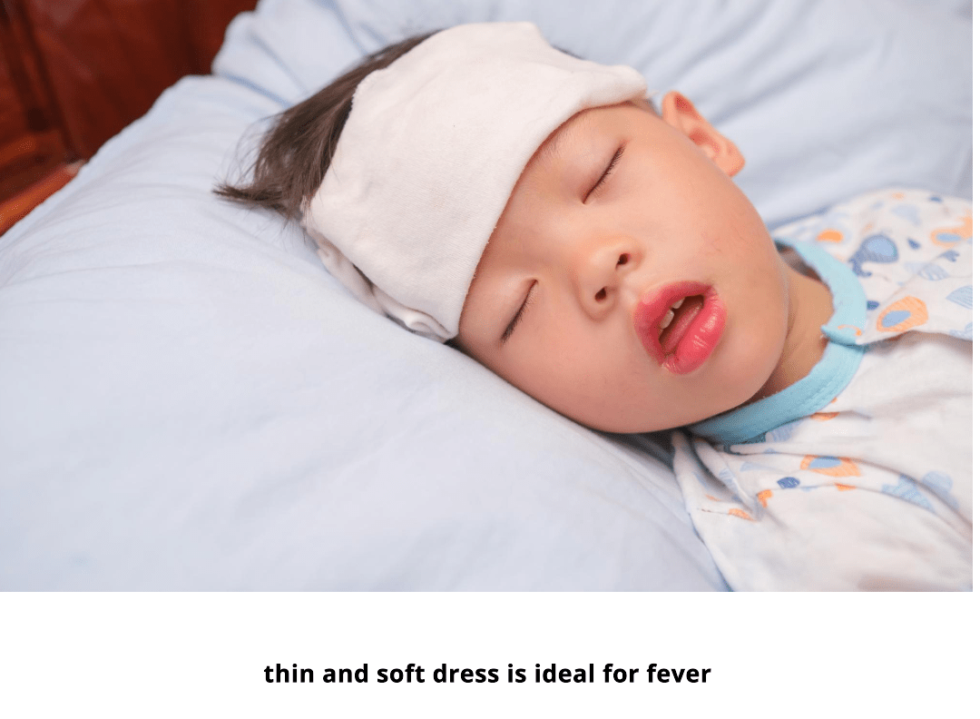 how to dress baby with fever at night