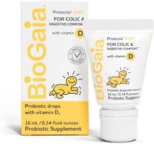 Read more about the article Happy Tummies, Happy Babies: A Sweet Review of BioGaia Protectis Probiotic Drops!