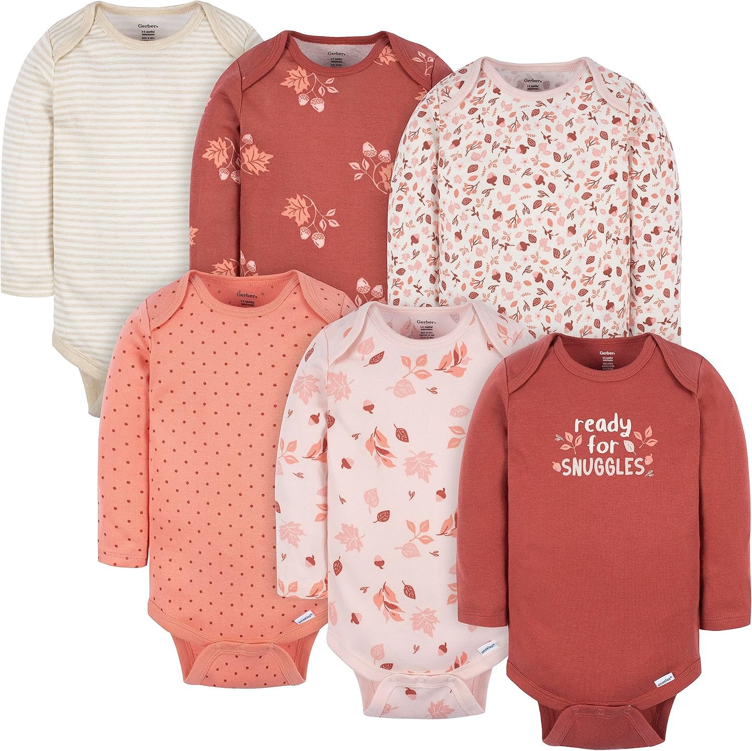 You are currently viewing Adorable Comfort: A Snuggle-Tested Review of Gerber’s 6-Pack Long-Sleeve Onesies for Baby Girls!