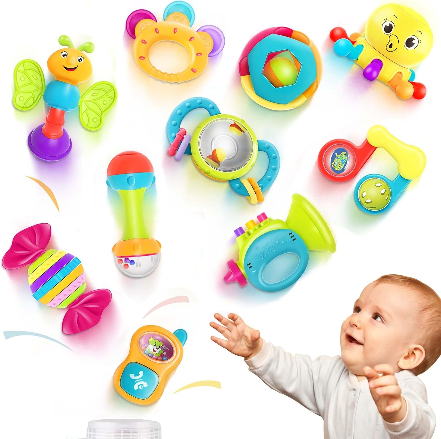 Read more about the article Jingle All the Way: A Fun Review of the iPlay, iLearn Baby Rattles Set