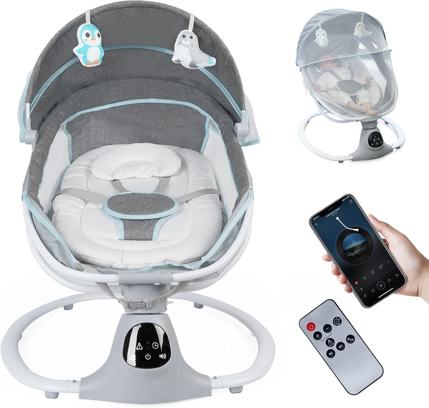Read more about the article Swaddle Your Little One in Serenity: A Review of the Portable Electric Baby Swing
