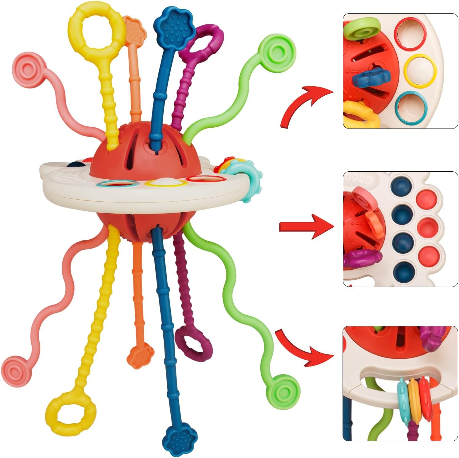 Read more about the article Playful Pulls: A Review of Montessori Silicone Activity Toys for Curious Tiny Hands