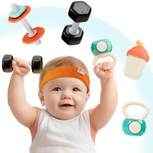 Read more about the article Tiny Tumbles: The Perfect First Gym Rattle Set for Your Little One!
