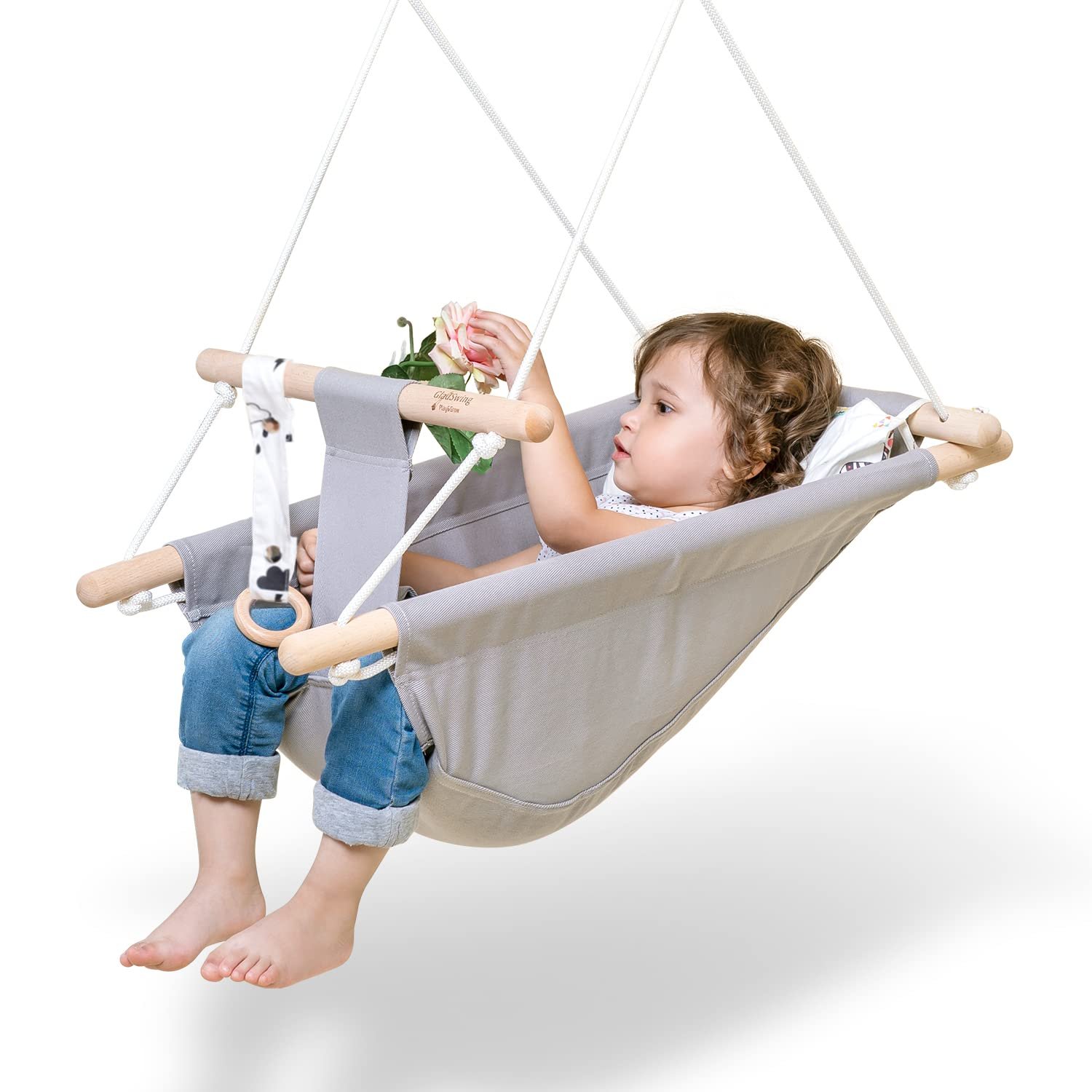 Read more about the article Swinging into Joy: A Review of the Little Cloud Wooden Baby Swing