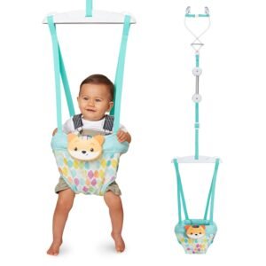 Read more about the article Bouncing With Joy: A Review of the Infantino 2-in-1 Music & Lights Doorway Jumper