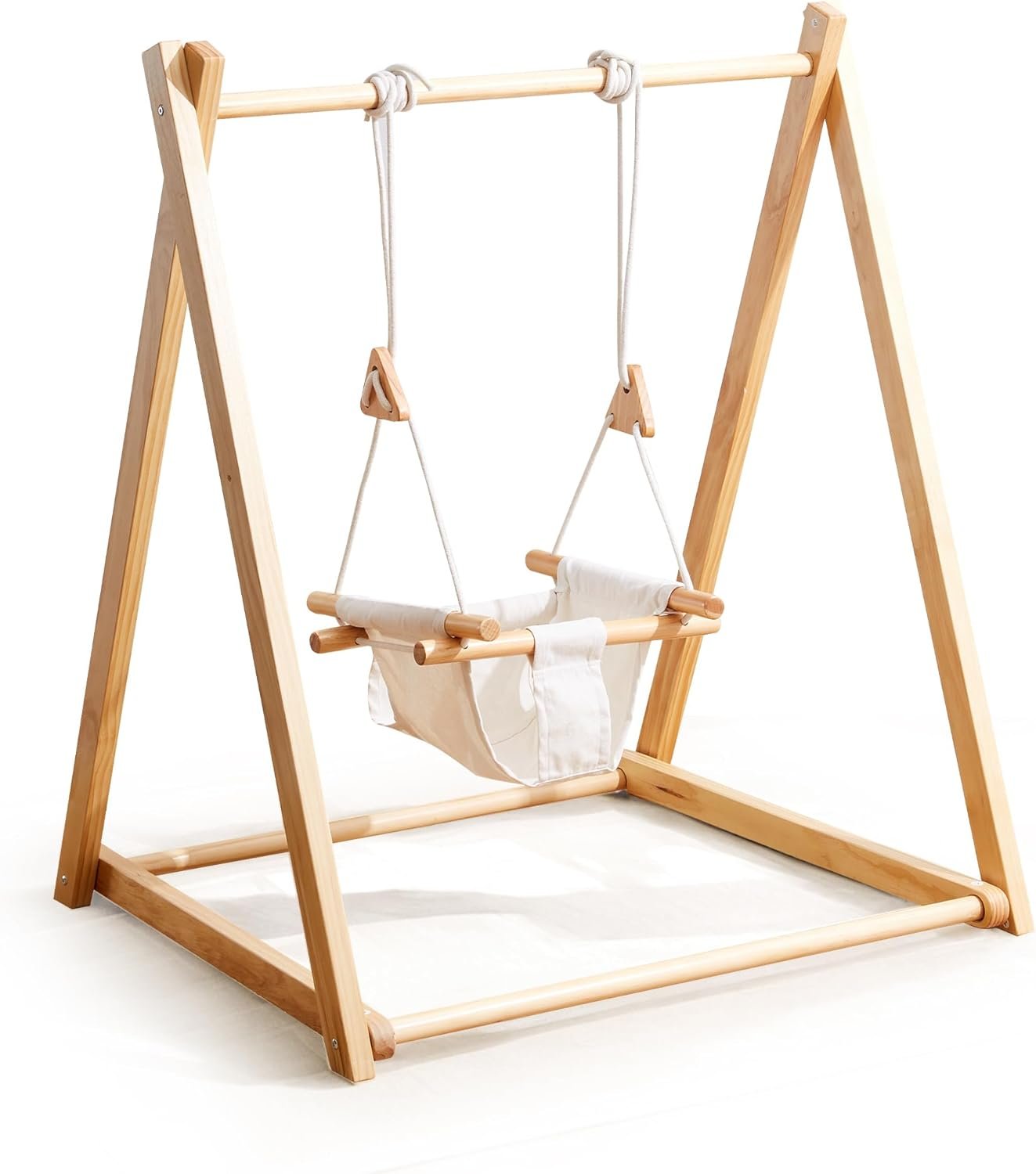 Read more about the article Swinging into Fun: A Review of the Adorable Foldable Wooden Swing Set for Little Ones!