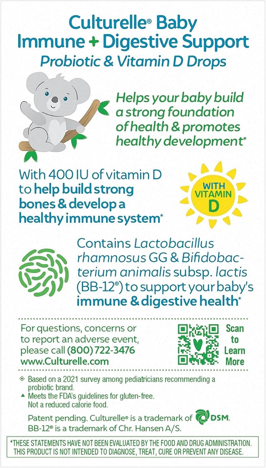 Culturelle Baby Immune & Digestive Support Probiotic + Vitamin D Drops