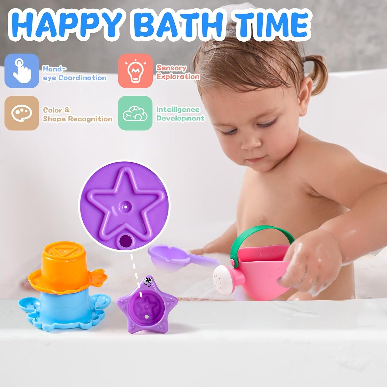 Fajiabao Toddler Bath Toys