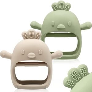 Read more about the article Tiny Teeth, Happy Babies: A Review of the Adorable Silicone Teething Mitten!