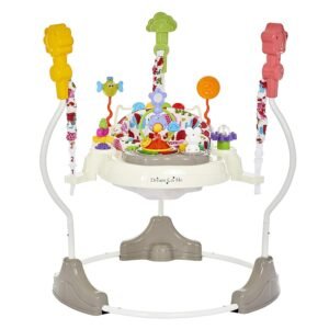 Read more about the article Bouncing Bliss: The Dream On Me Zany 2-in-1 Baby Activity Center in Elephant Print