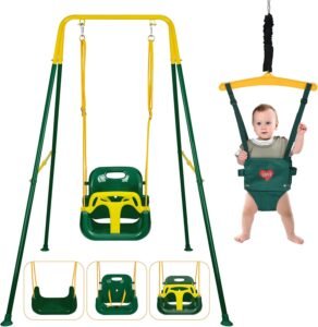 Read more about the article Fun Times Ahead: A Review of the 4-in-1 Toddler Swing Set & Baby Jumper!