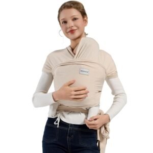 Read more about the article Snuggle Style: A Review of the Cozy Beige Baby Wrap Carrier