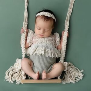 Read more about the article Whimsical Wooden Swing: Perfect Newborn Photo Prop for Heartfelt Memories