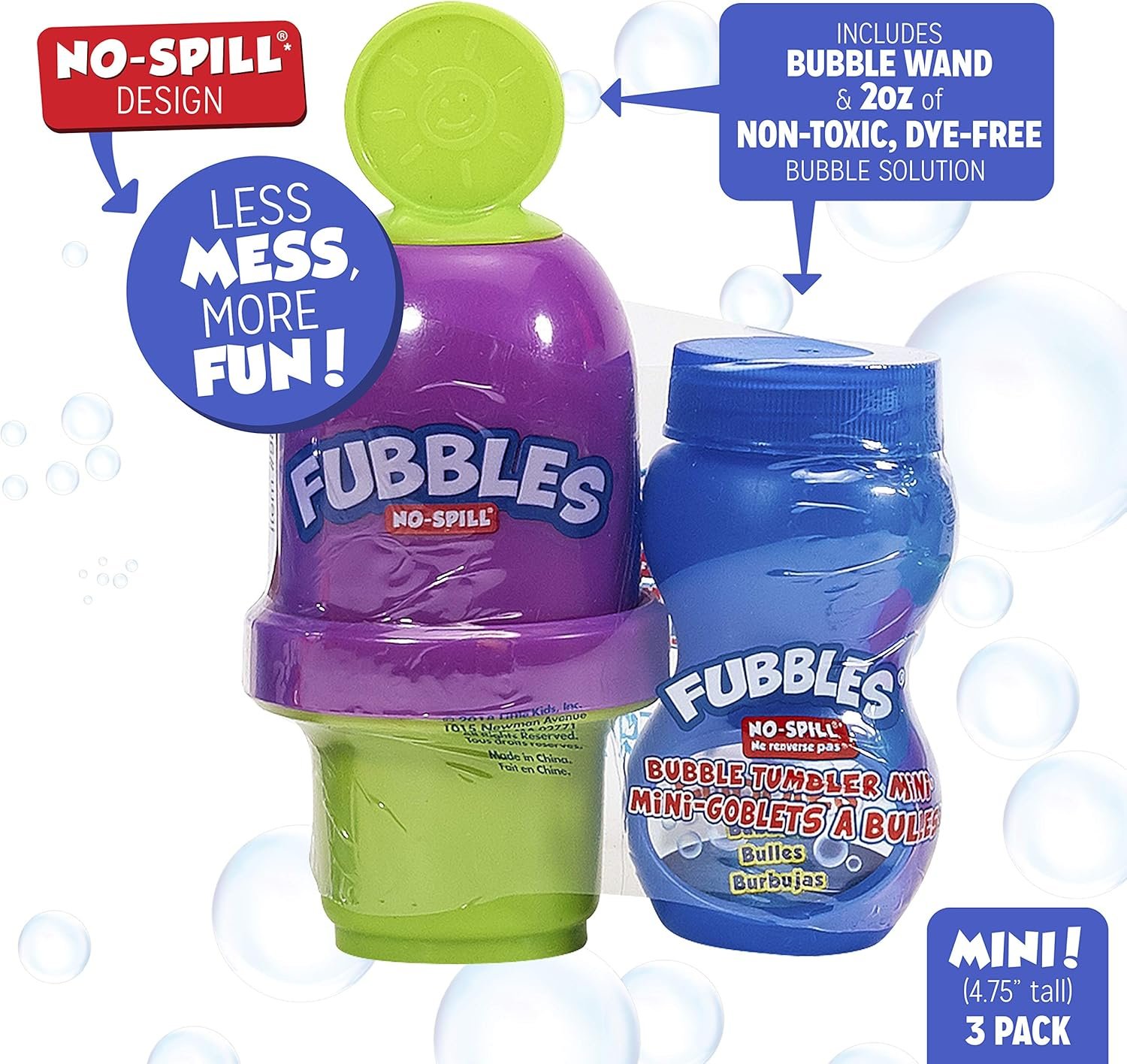 Fubbles No Spill Mini Bubble Tumbler