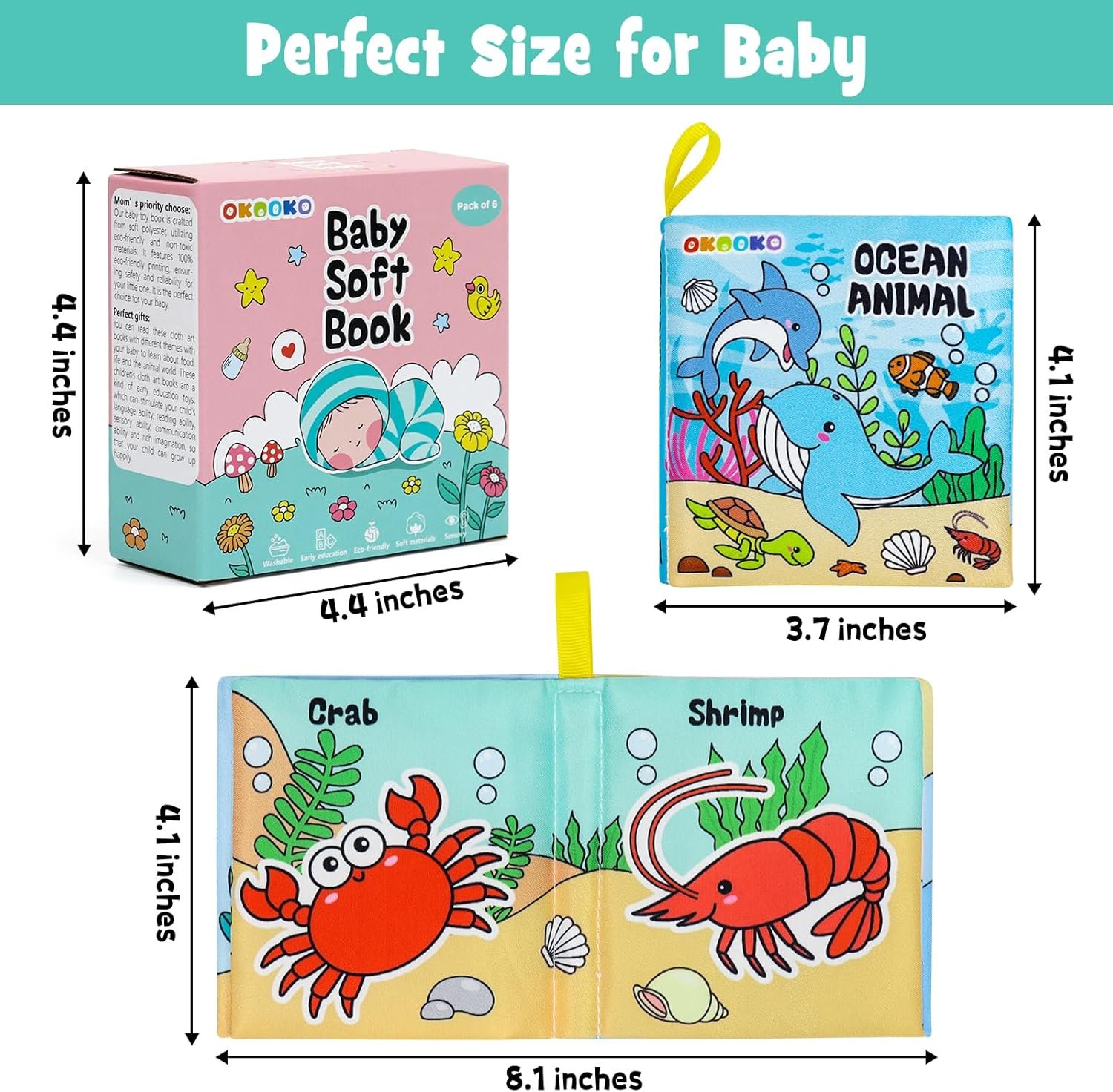 OKOOKO Soft Cloth Books
