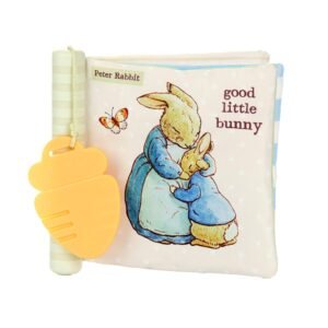 Read more about the article A Cuddly Adventure with Peter Rabbit: A Review of the Soft Teether Book