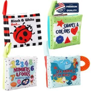 Read more about the article Cuddly Adventures: A Review of the Touch and Feel Baby Book Set