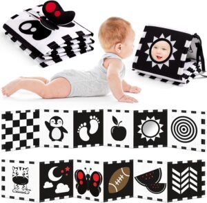 Read more about the article Playful Beginnings: A Review of the High Contrast Baby Book and Sensory Toy Set