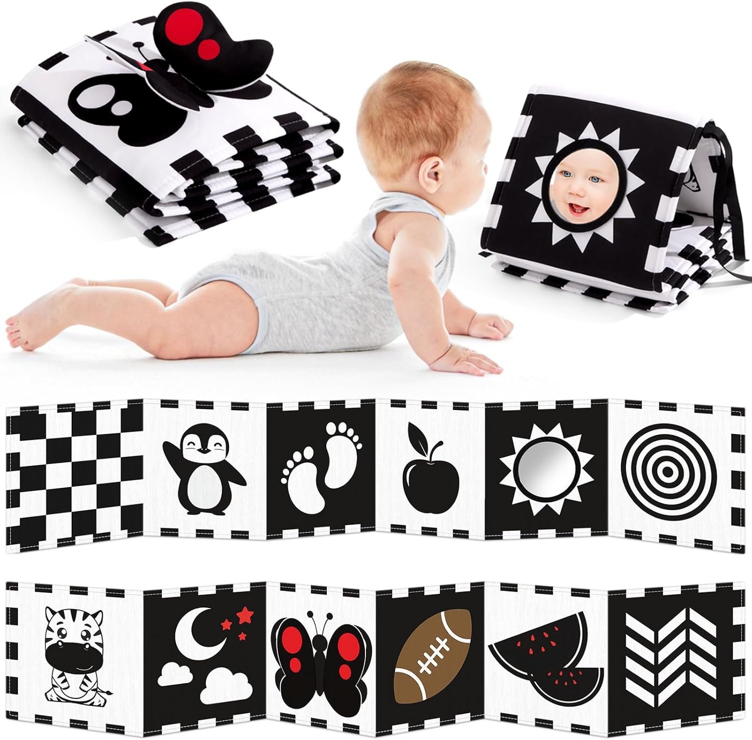 You are currently viewing Playful Beginnings: A Review of the High Contrast Baby Book and Sensory Toy Set