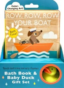 Read more about the article Splish-Splash Storytime: A Review of Touch and Trace Nursery Rhymes Bath Book & Baby Duck Set