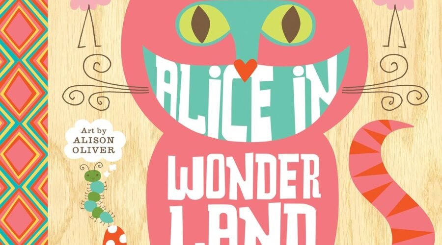 Whimsical Whirls: A Colorful Journey Through Alice in Wonderland for Little Readers