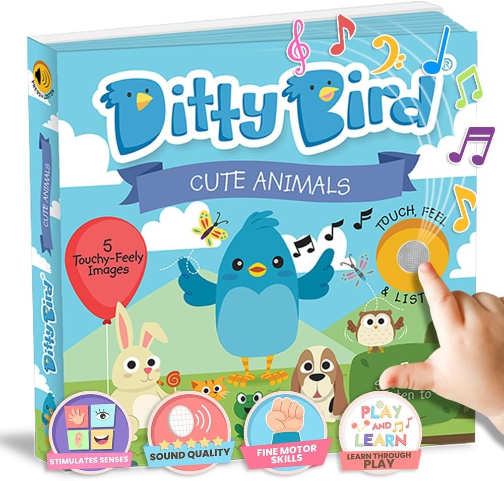 You are currently viewing Whiskers, Wiggles, and Wonderful Tunes: A Review of Ditty Bird’s Touch & Feel Animals!