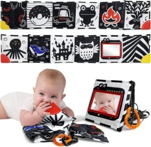 Read more about the article Dazzling Duos: A Sweet Review of KUANGO Black and White Baby Toys